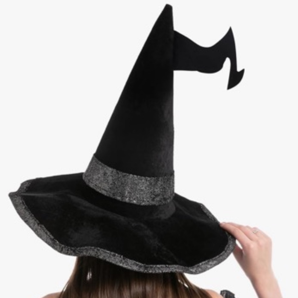 ❗️Halloween Black Witch Hat with Buckle - Picture 3 of 8